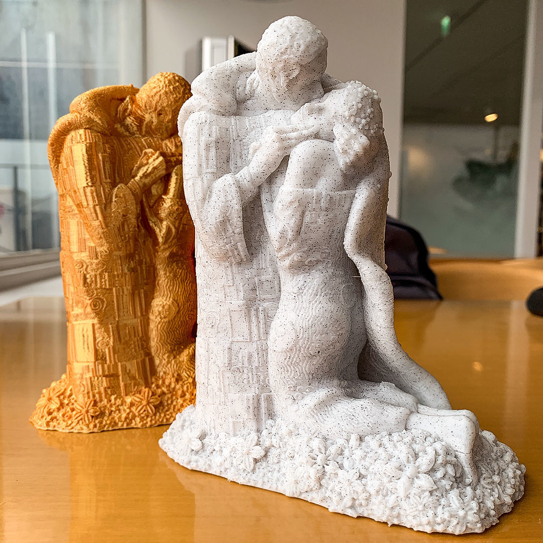 Klimt The kiss  3d printable stl 3D print model_4
