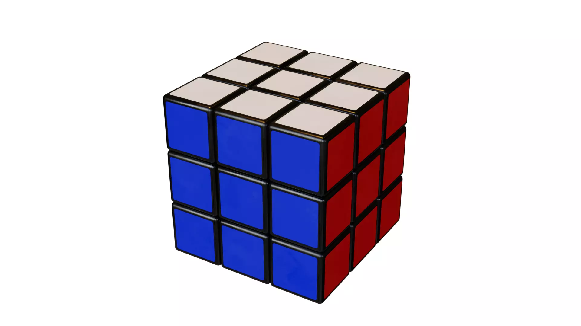 RUBICS CUBE Free low-poly 3D model_0