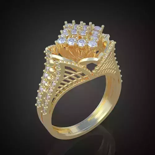 Ring 3D model 0064 print model18 3D print model