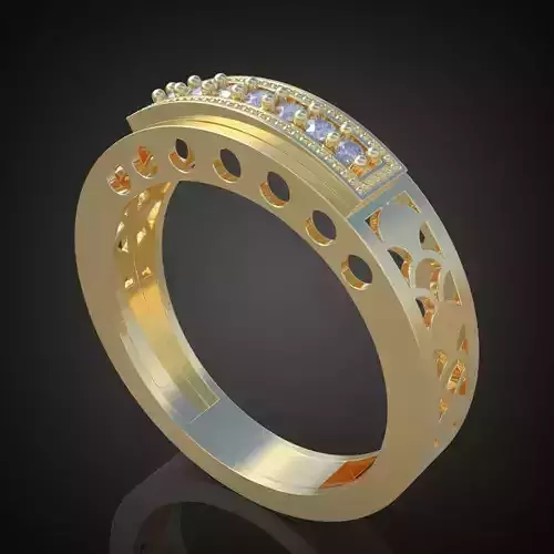 Ring 3D model 0076 printable model9 3D print model