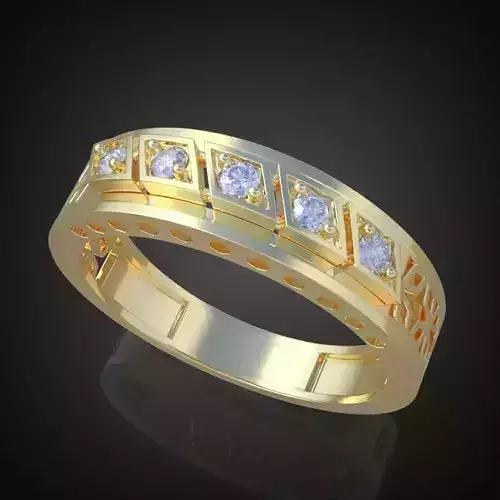 Ring 3D model 0080 printable model12 3D print model