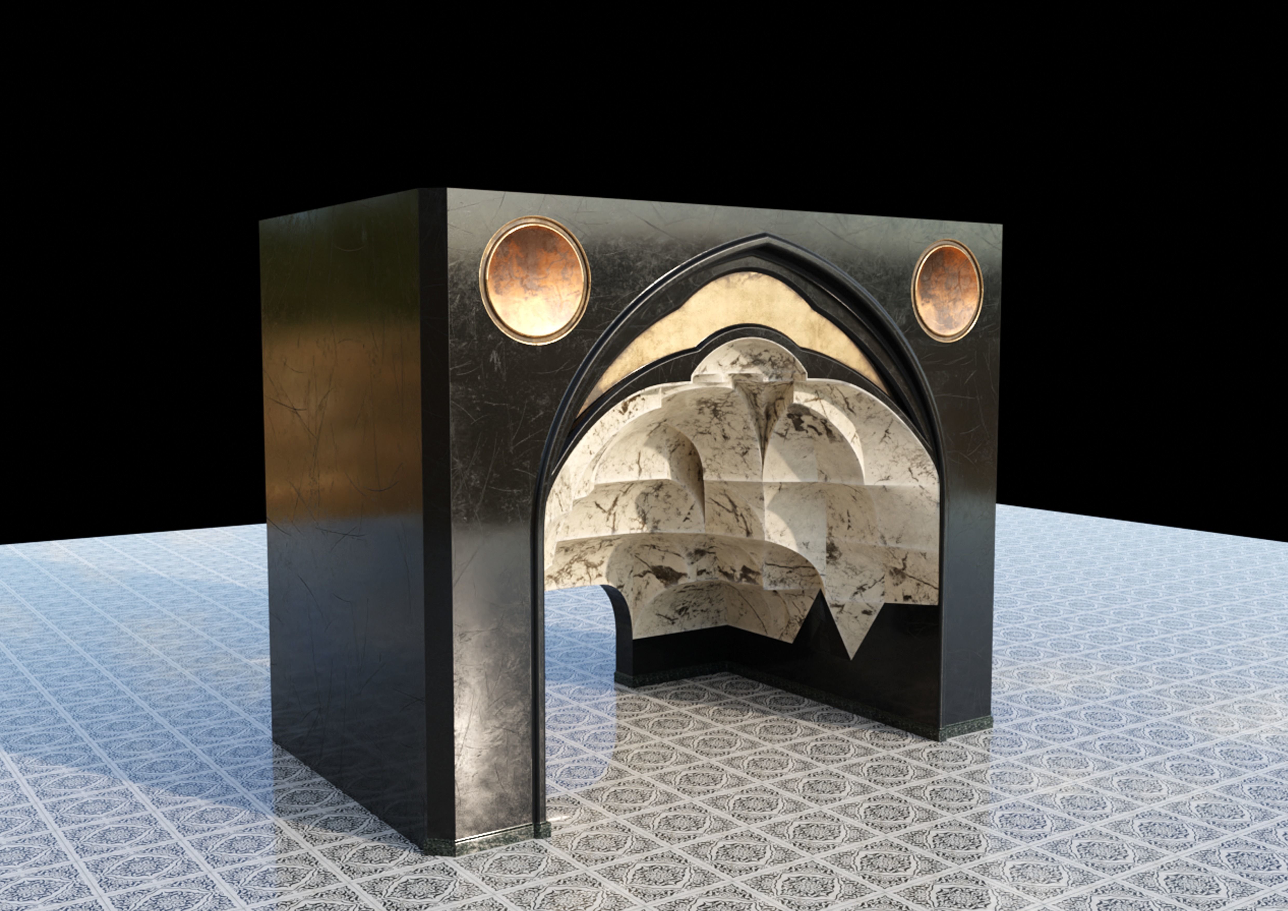 muqarnas flat 3D model_4
