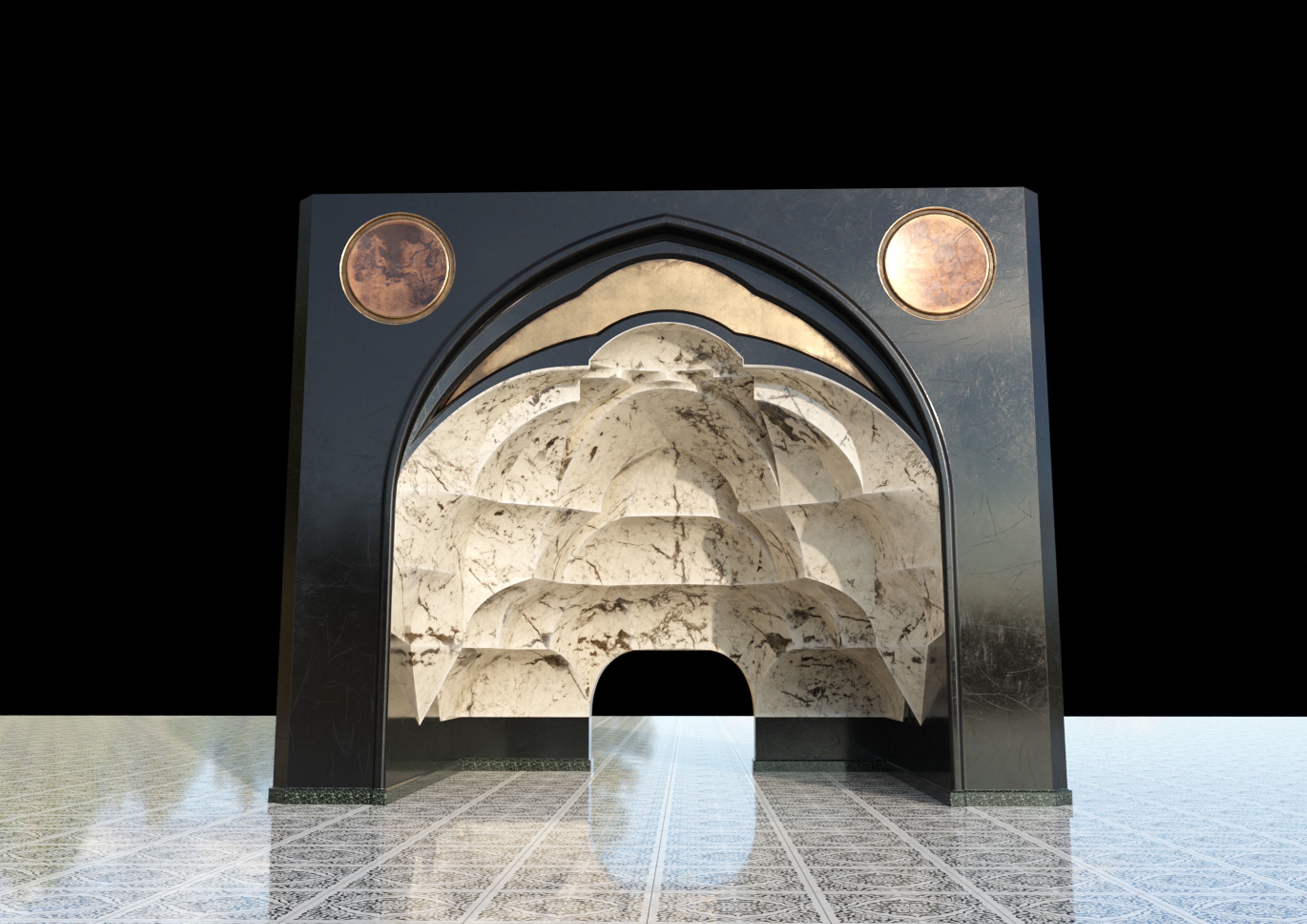 muqarnas flat 3D model_3