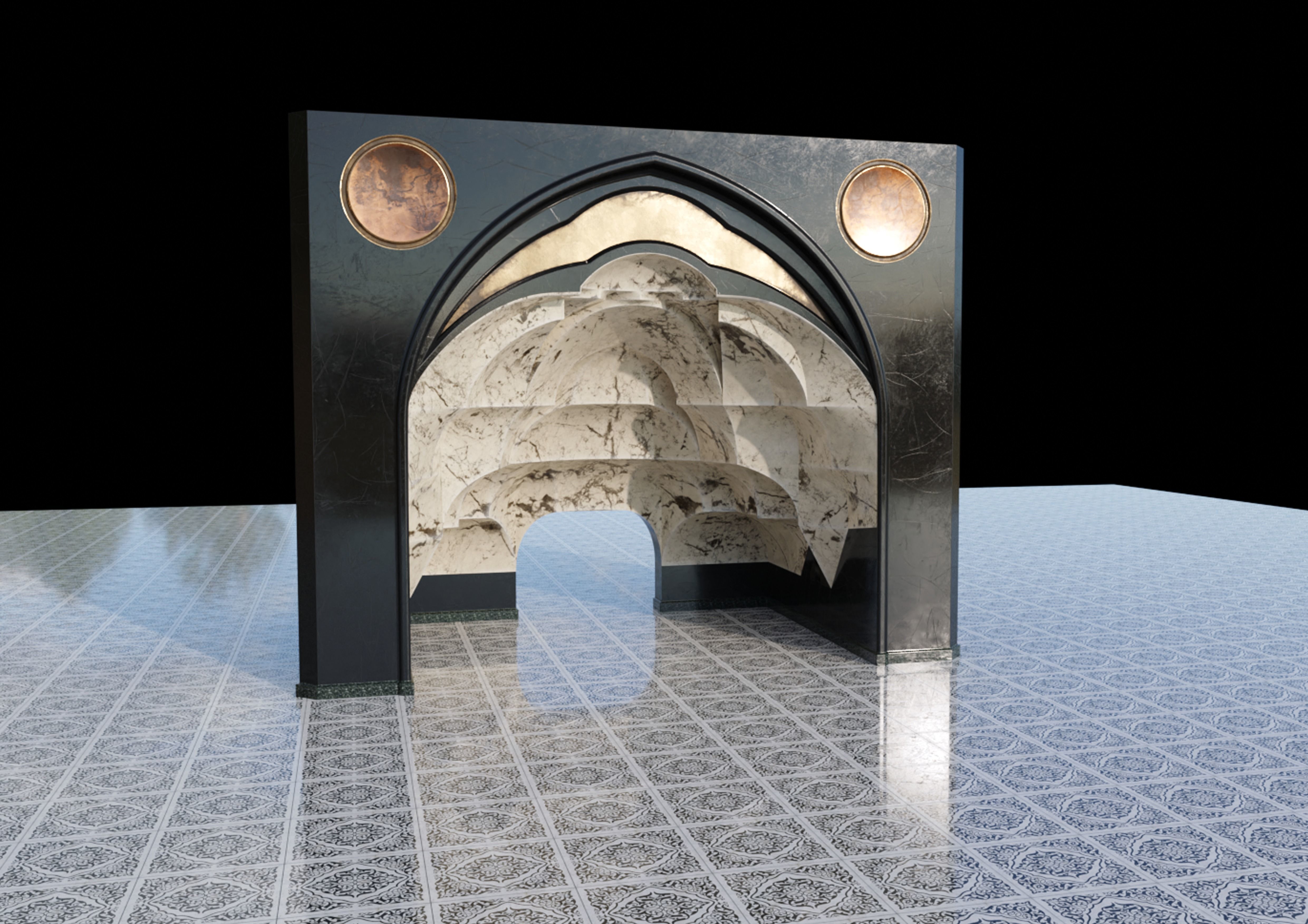 muqarnas flat 3D model_1