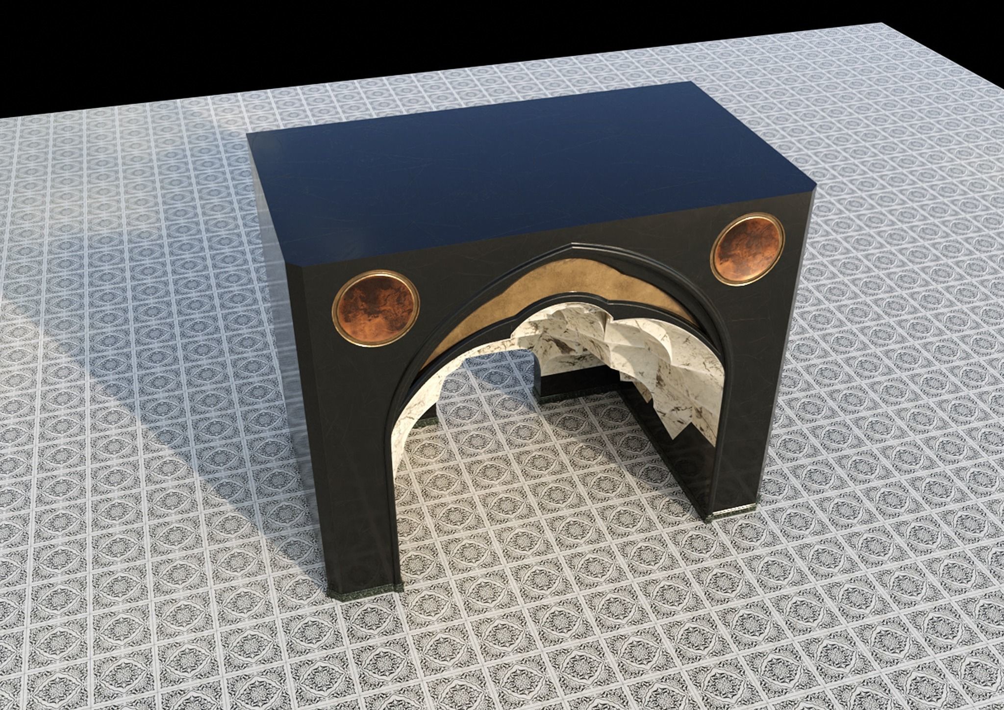 muqarnas flat 3D model_5