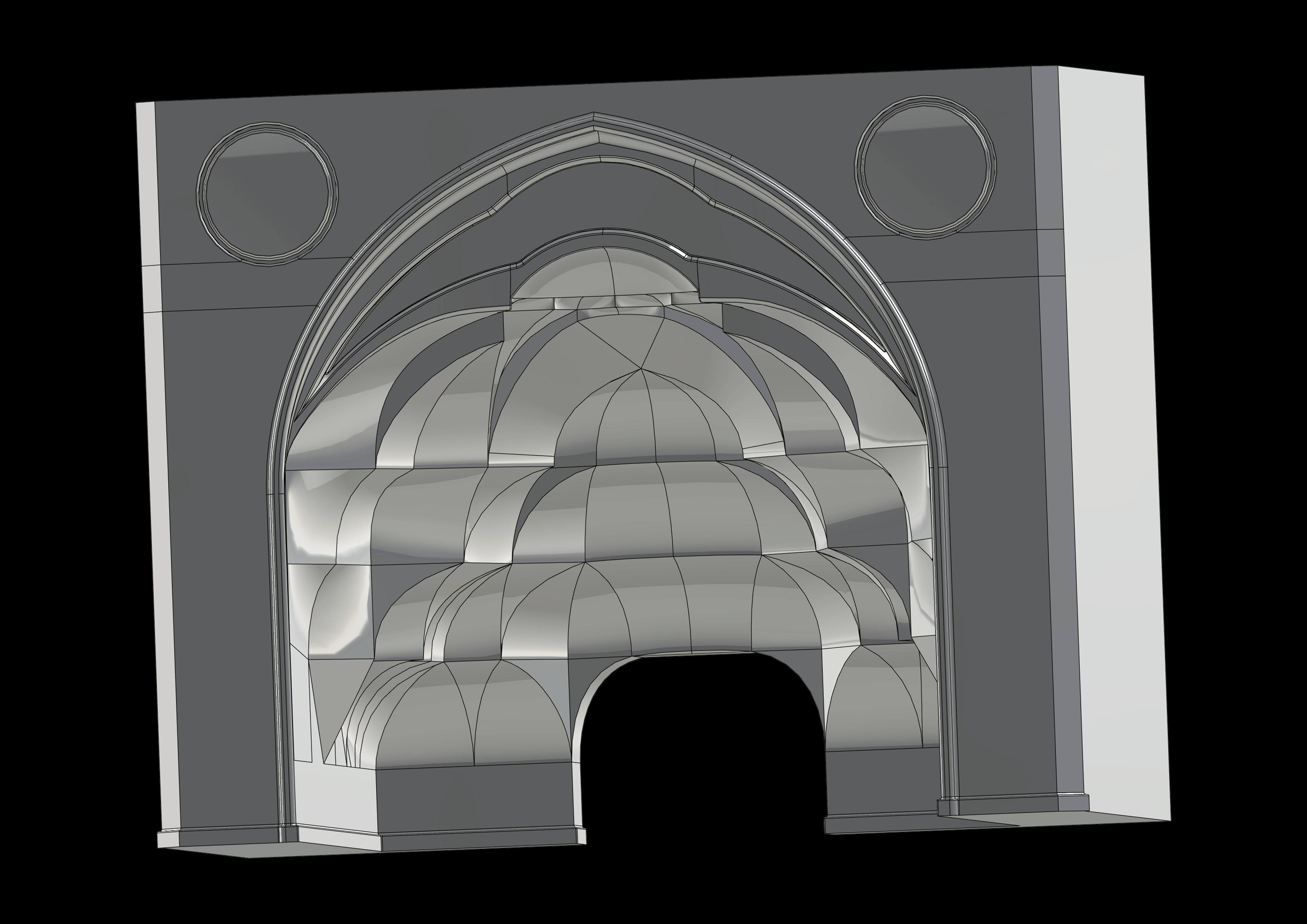 muqarnas flat 3D model_6