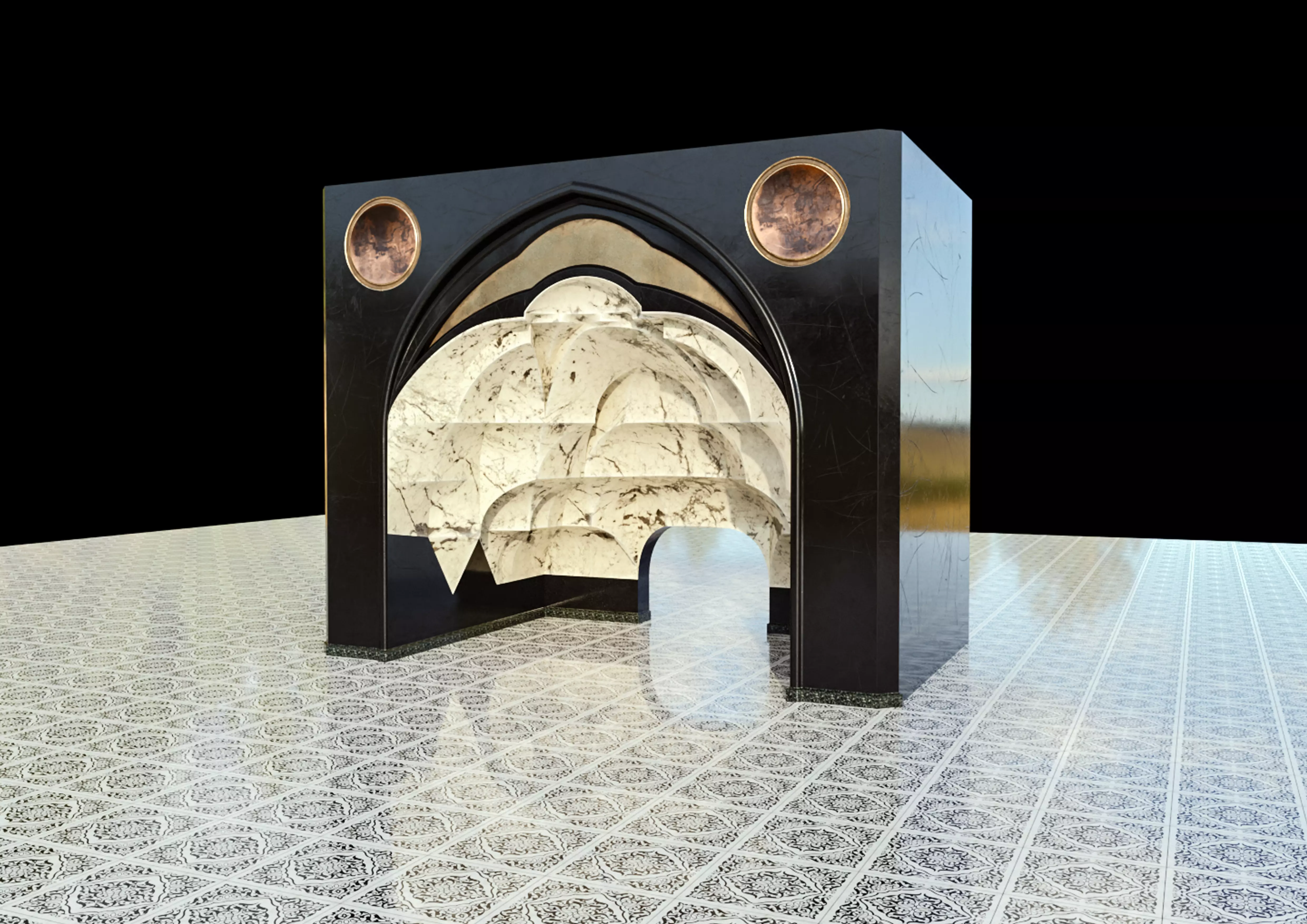 muqarnas flat 3D model_0