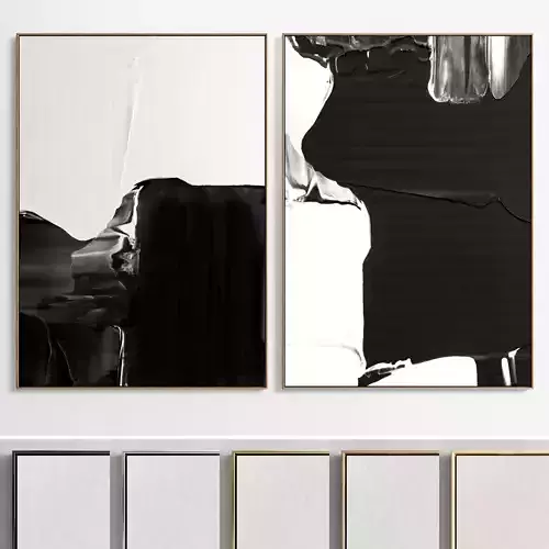 Plaster Two Photo Frame E-19