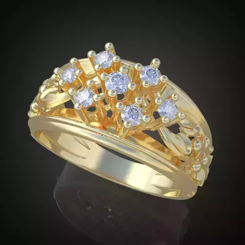 Ring 3D model 0086 printable model12 3D print model