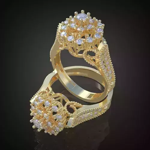 Ring 3D model 0095 printable model13 3D print model