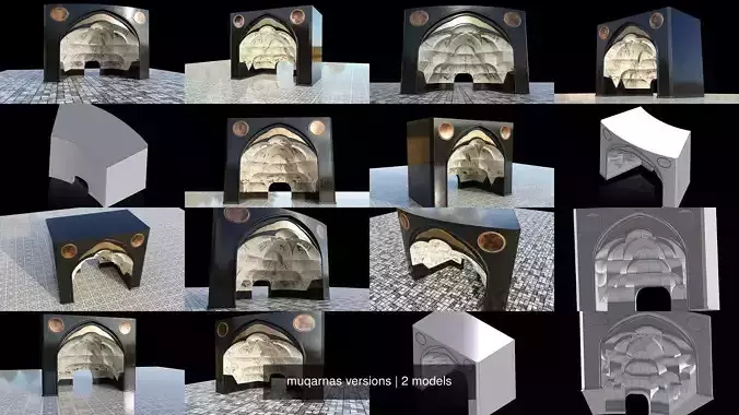 muqarnas versions 3D Model Collection