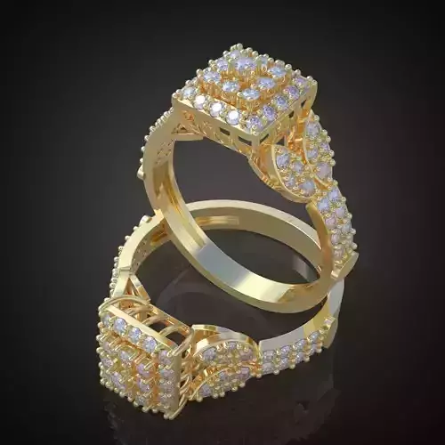 Ring 3D model 0096 printable model12 3D print model
