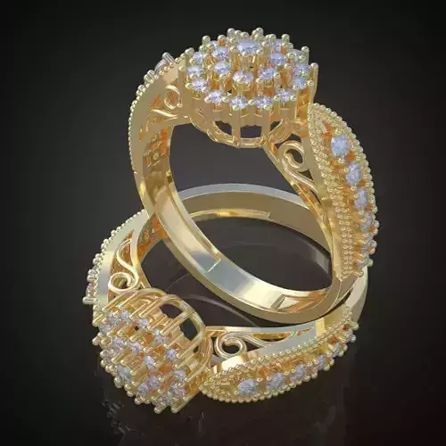 Ring 3D model 0097 printable model12 3D print model