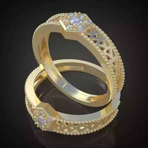 Ring 3D model 0098 printable model12 3D print model