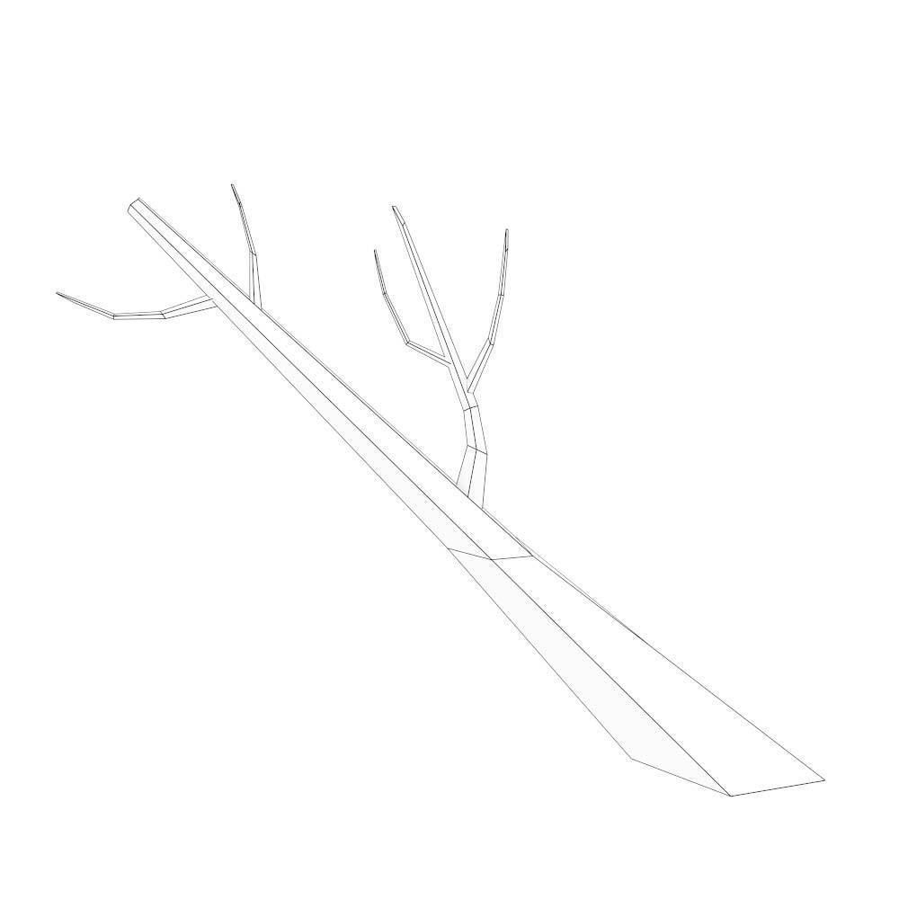 Dead trees lowpoly 3d model Low-poly 3D model_14