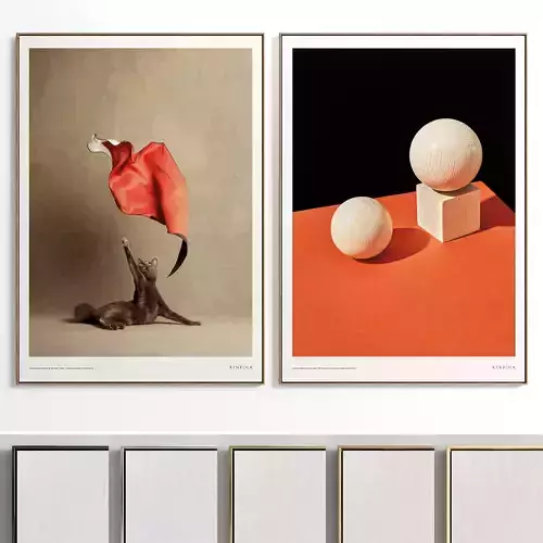 Plaster Two Photo Frame E-25