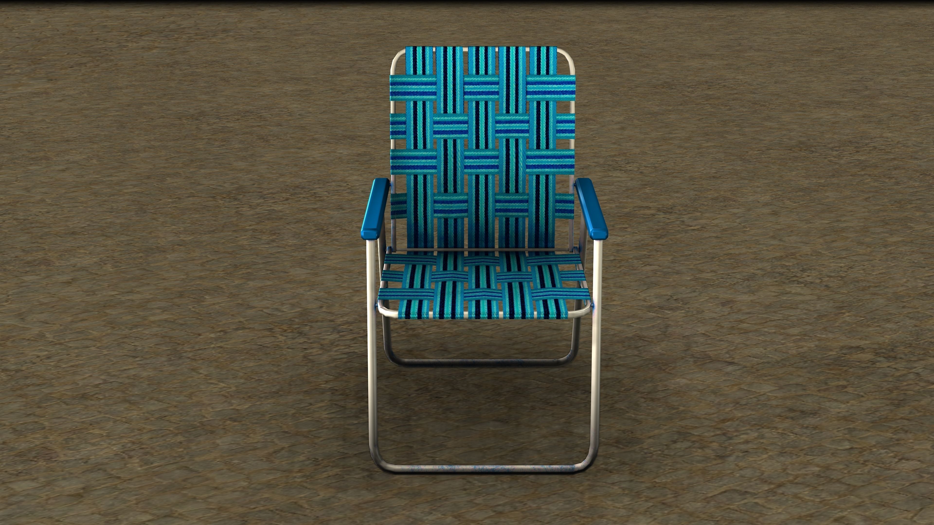 3D model LAWN CHAIR VR / AR / lowpoly CGTrader
