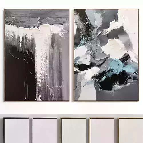 Plaster Two Photo Frame E-26