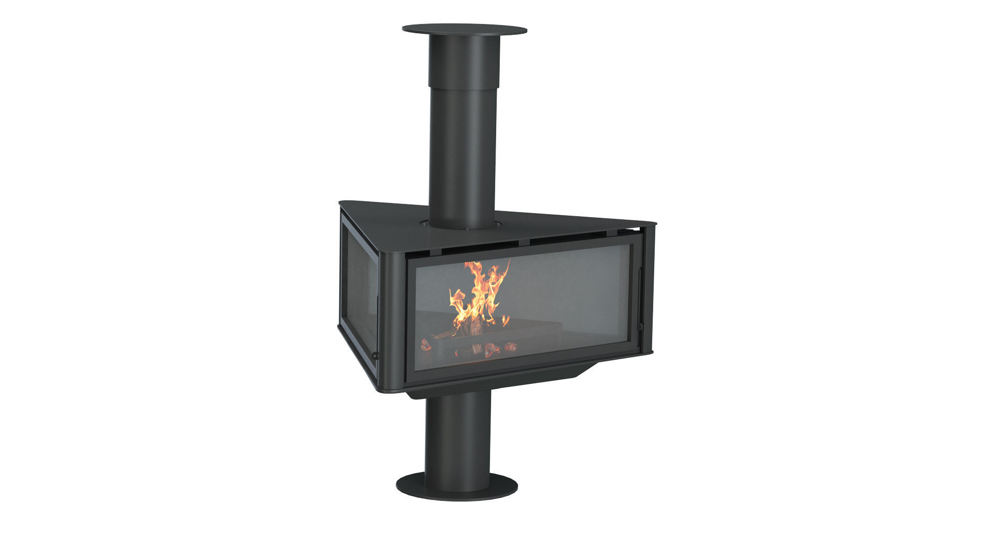 Fireplace Stove  Rocal Born 3D model_4