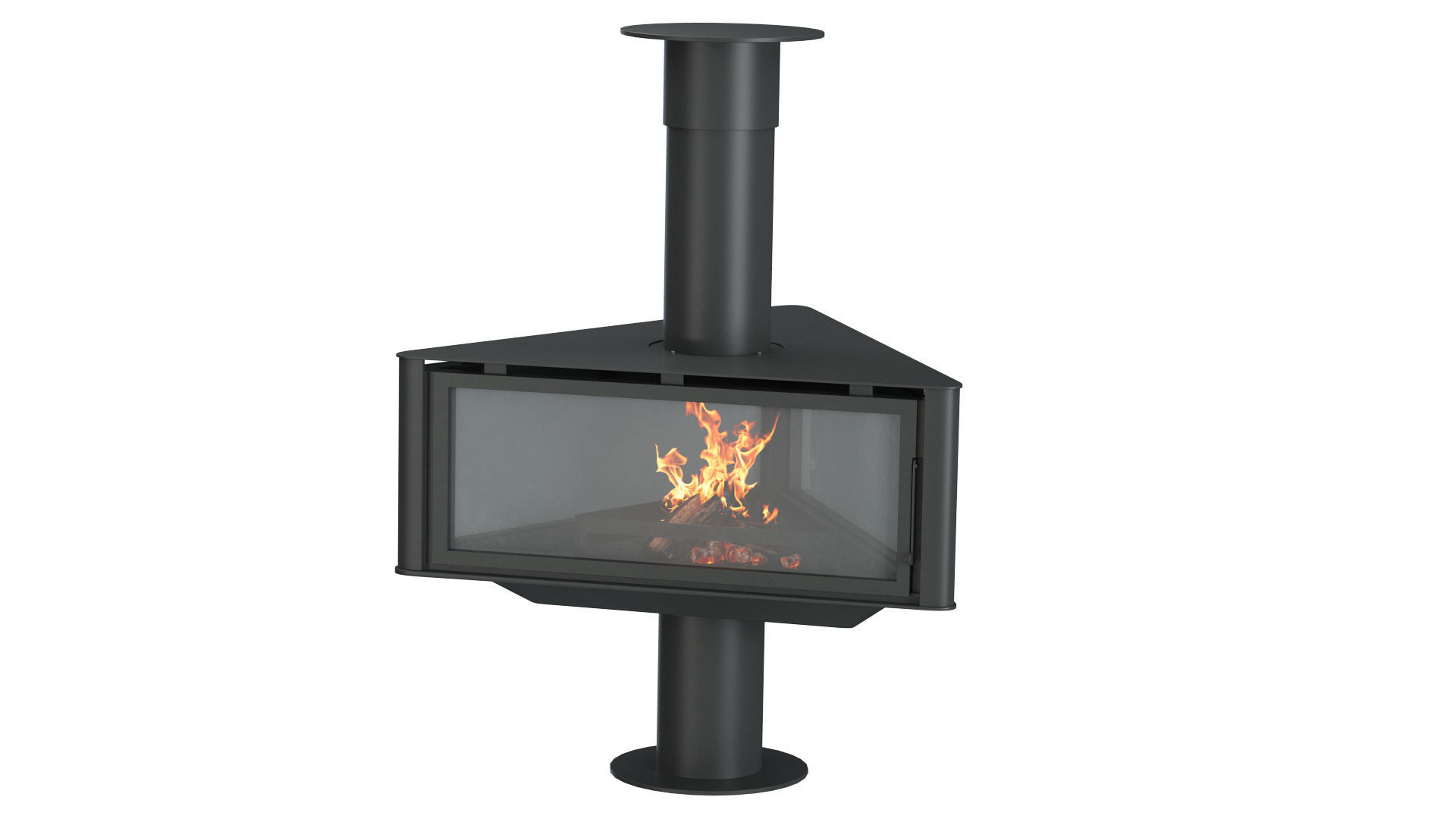 Fireplace Stove  Rocal Born 3D model_3