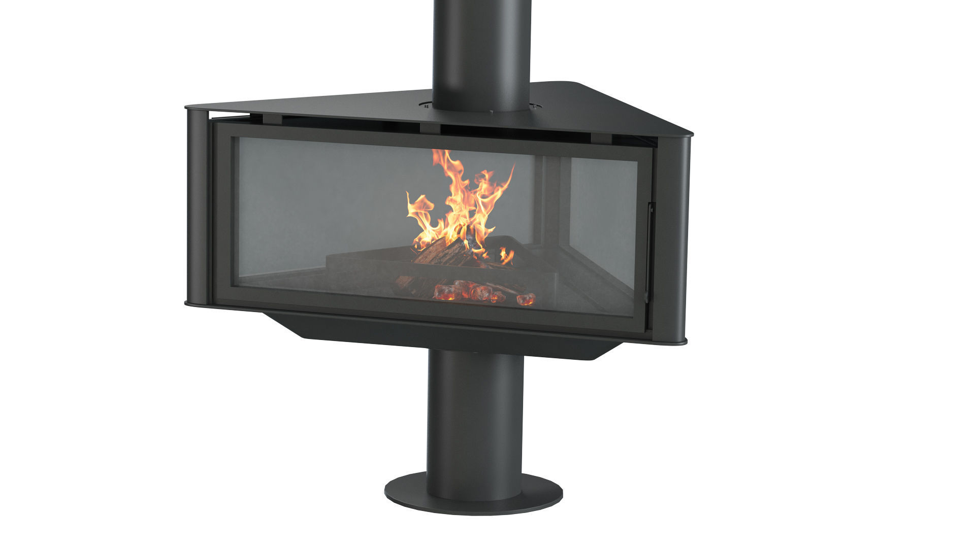 Fireplace Stove  Rocal Born 3D model_1