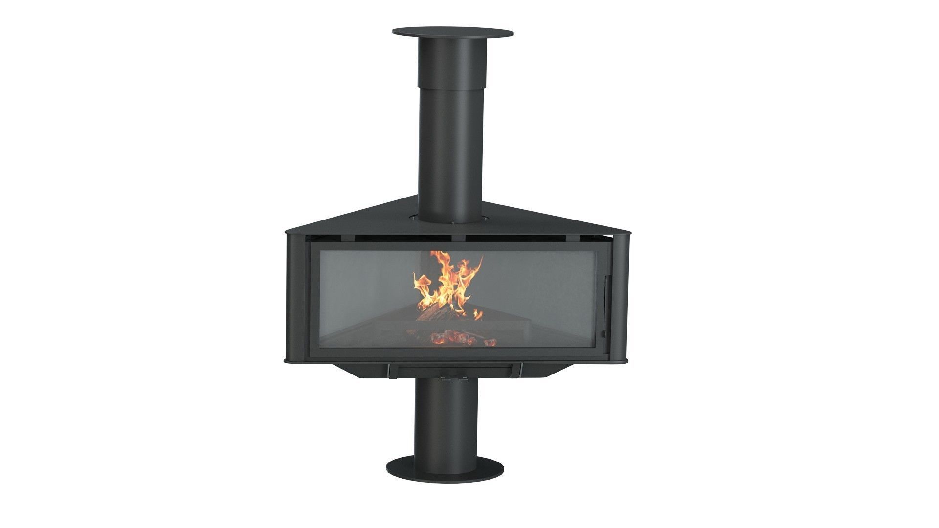 Fireplace Stove  Rocal Born 3D model_5