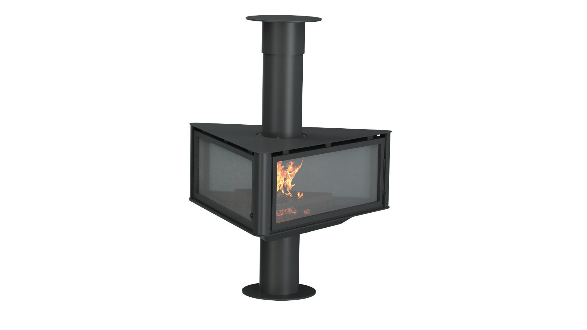 Fireplace Stove  Rocal Born 3D model_7