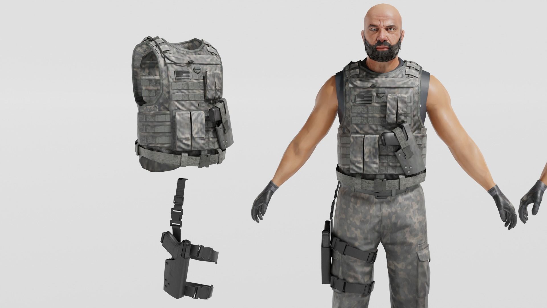 3D model Black Ops is a CIA unit military VR / AR / low-poly | CGTrader