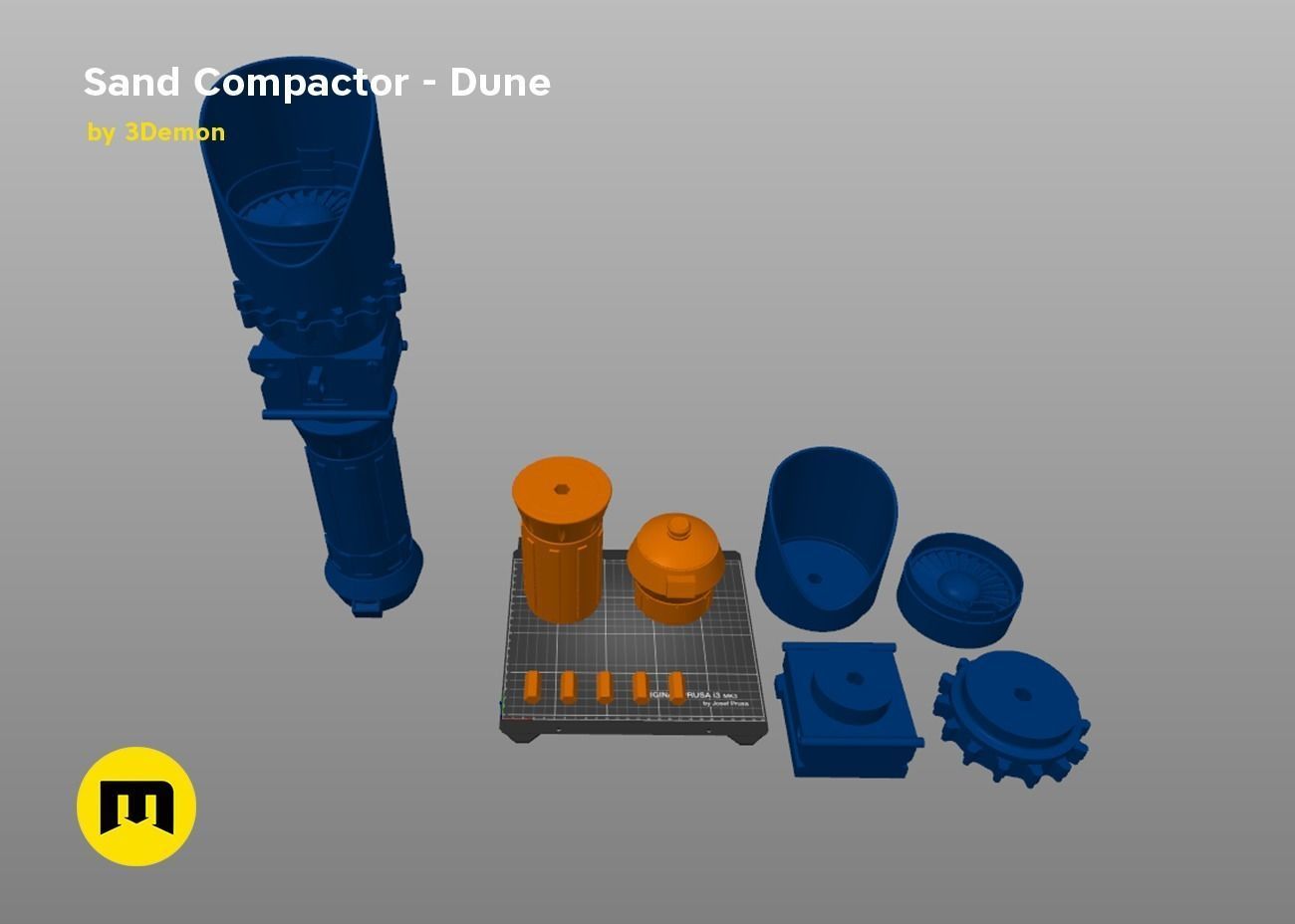 Sand Compactor - Dune 3D print model_6