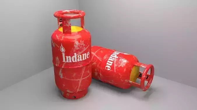 LPG gas cylinder model