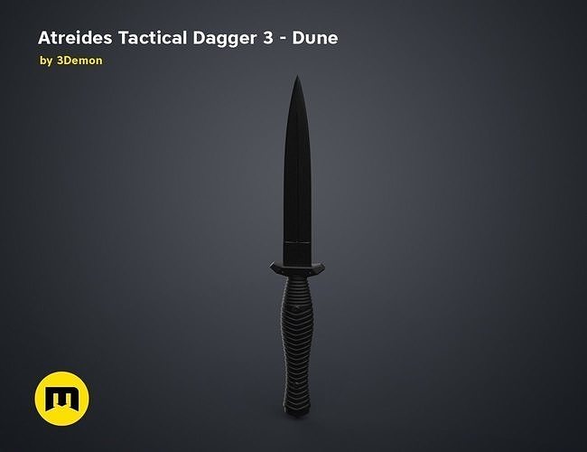Atreides Tactical Dagger 3 - Dune 3D print model