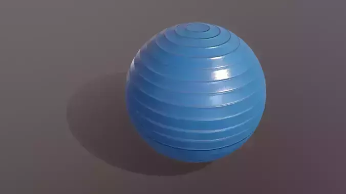 Swiss ball low poly