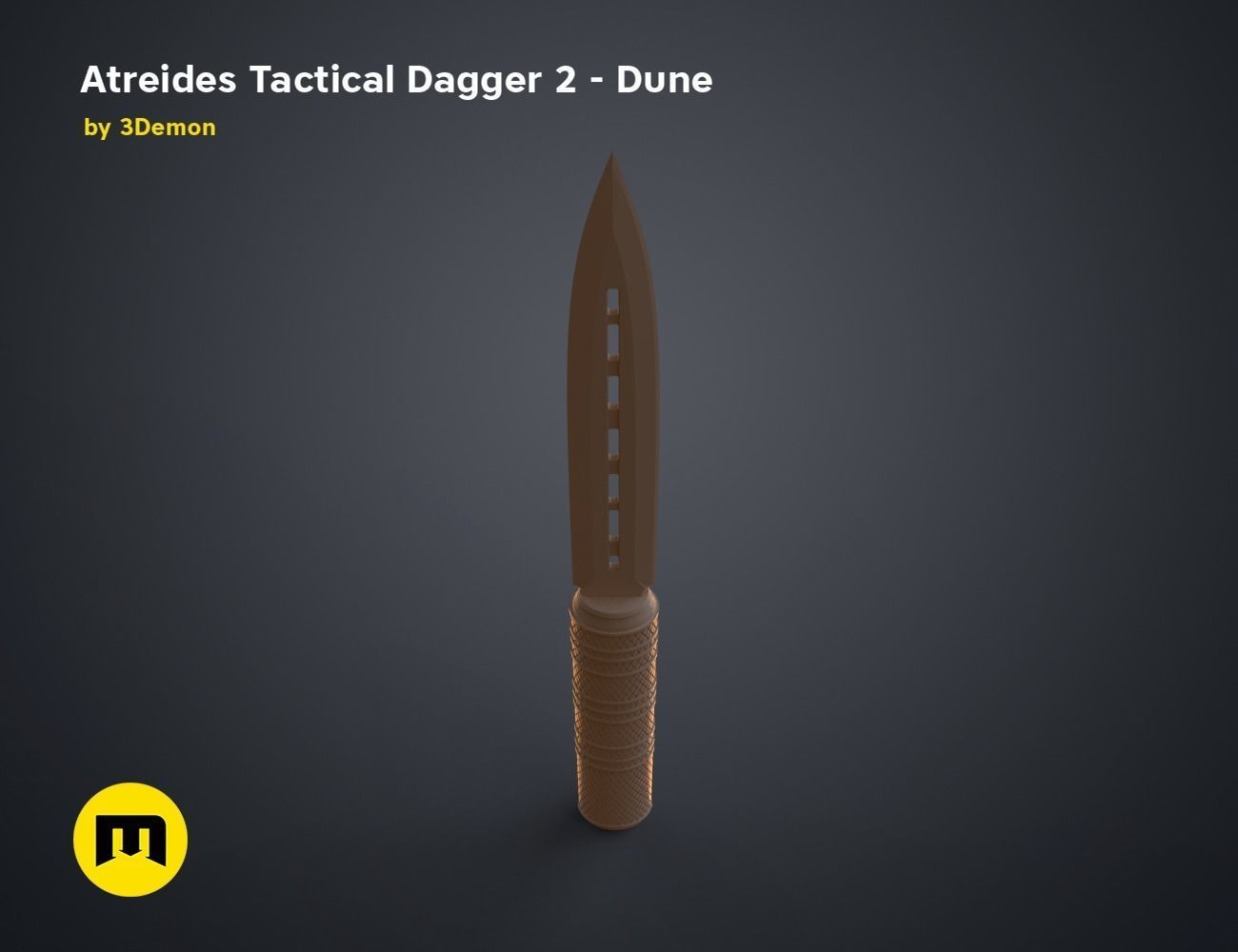 Atreides Tactical Dagger 2 - Dune 3D print model_9