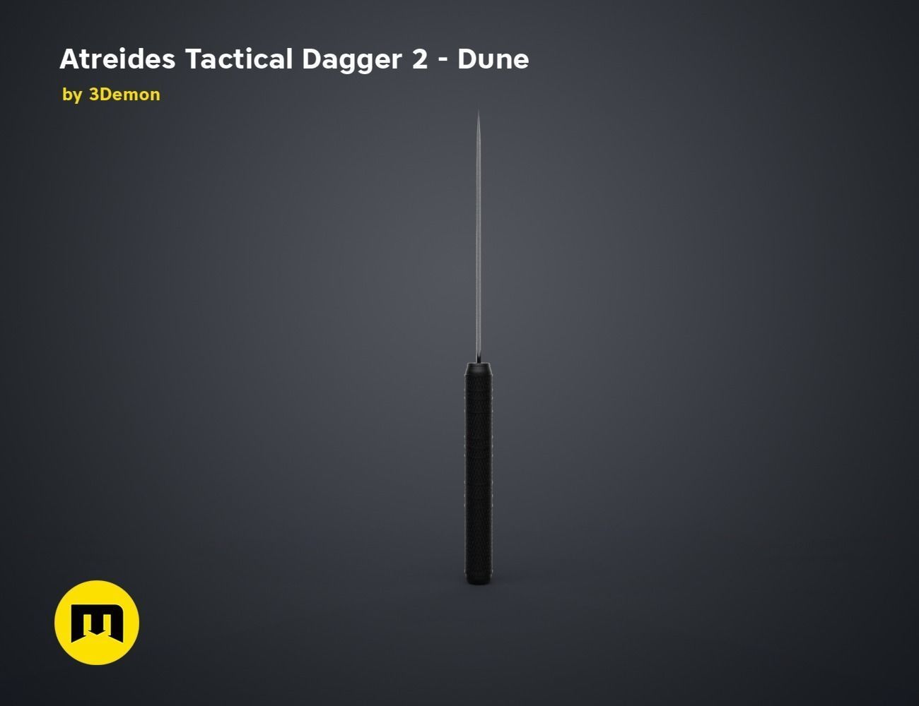 Atreides Tactical Dagger 2 - Dune 3D print model_3