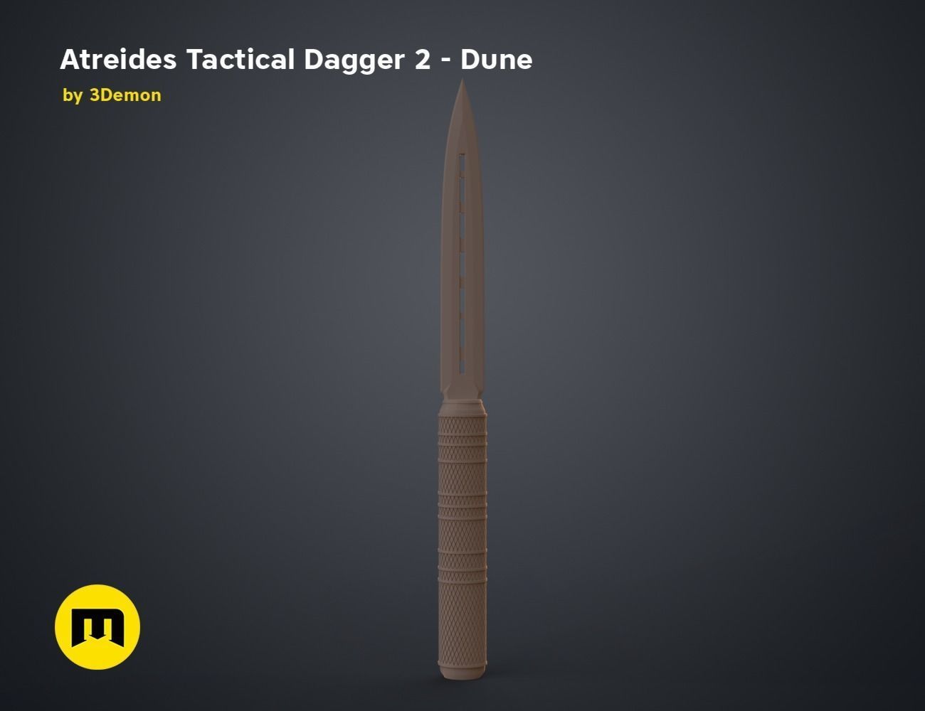 Atreides Tactical Dagger 2 - Dune 3D print model_8