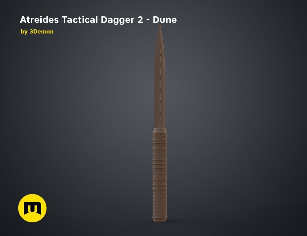 Atreides Tactical Dagger 2 - Dune 3D print model_7