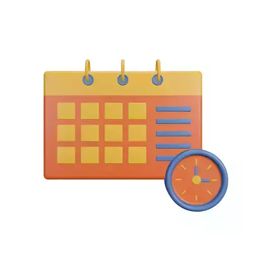 Timetable or Schedule Board Low-poly 3D model