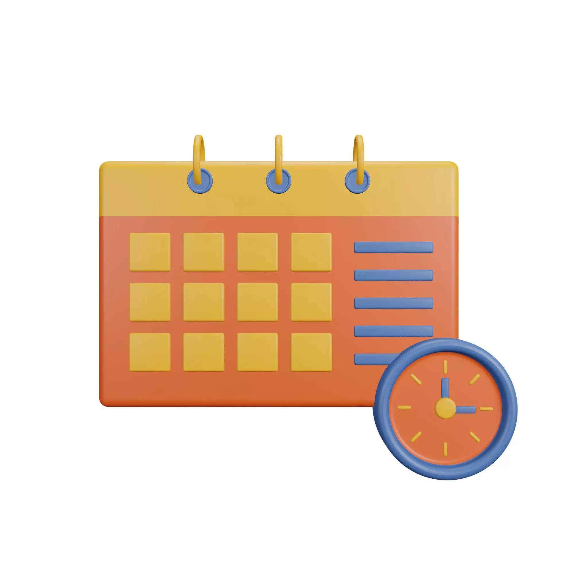Timetable or Schedule Board Low-poly 3D model