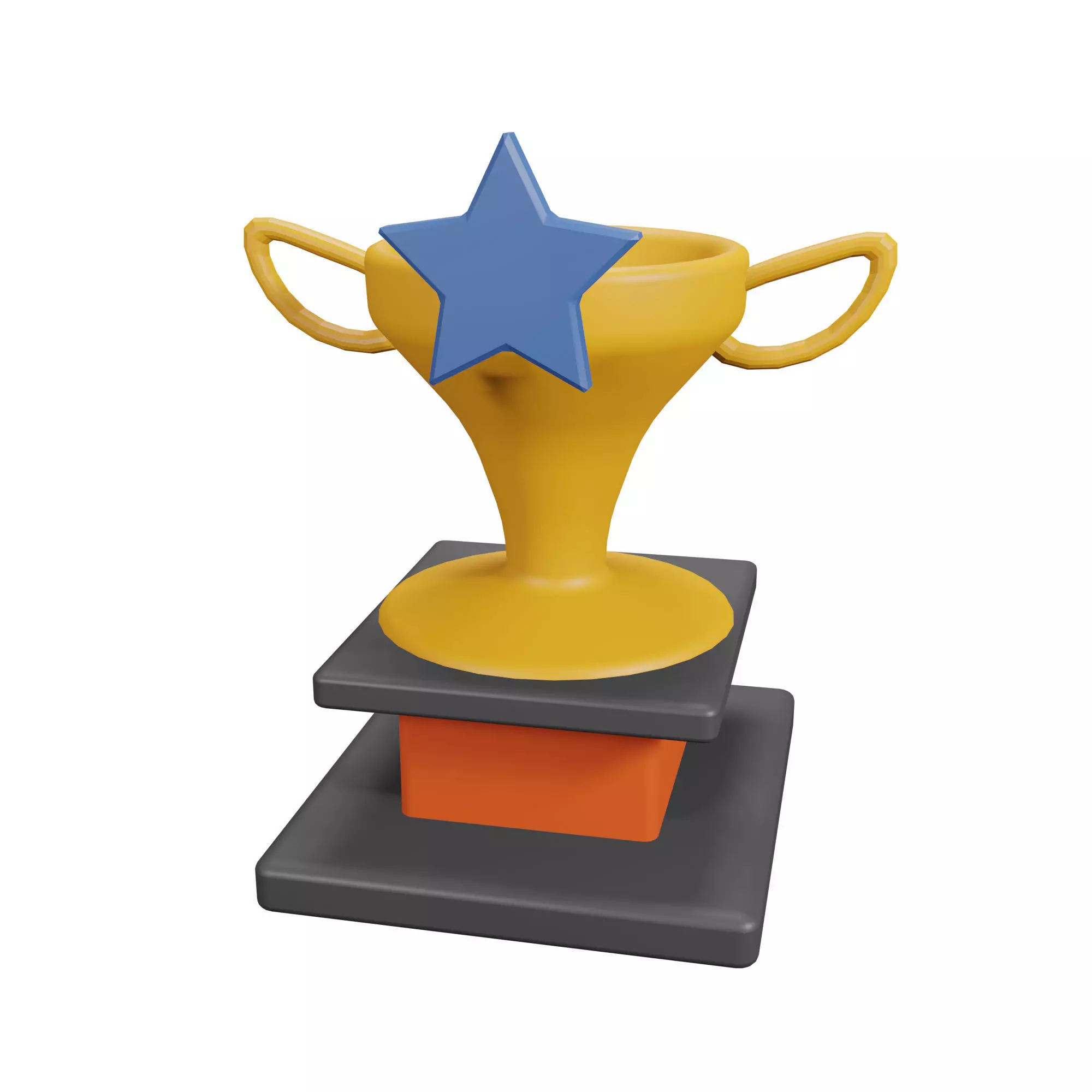 Victory Trophy Low-poly 3D model