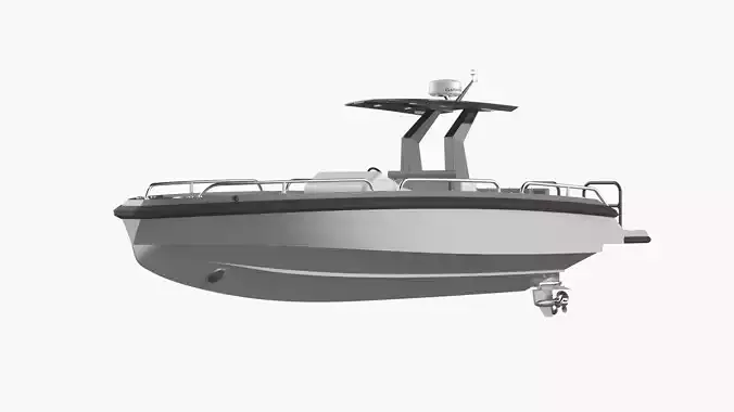 8 Meter Yacht Tender Runabout Diver 3D model