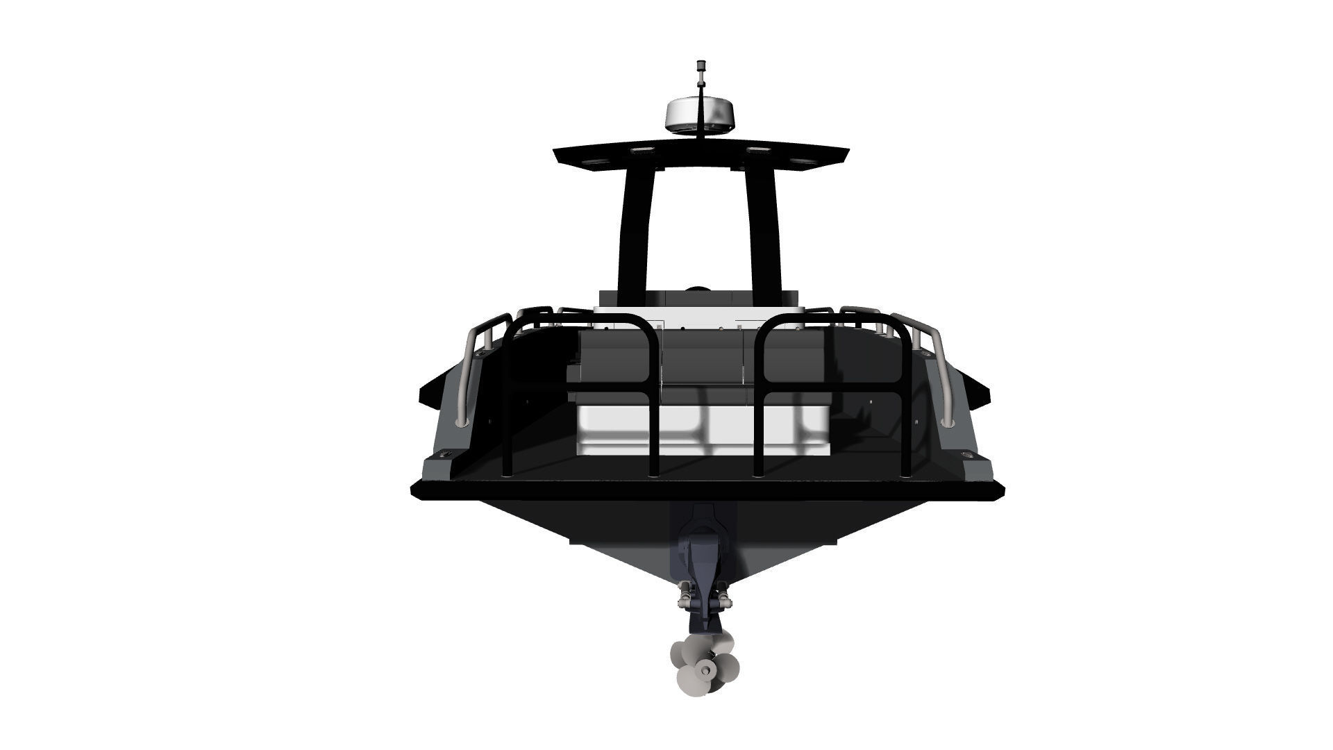 8 Meter Yacht Tender Runabout Diver 3D model_48