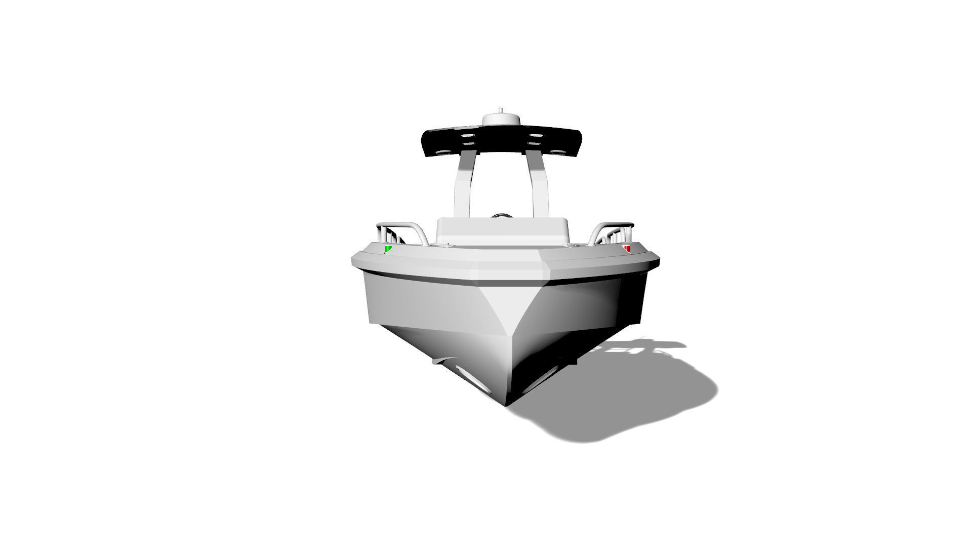 8 Meter Yacht Tender Runabout Diver 3D model_14