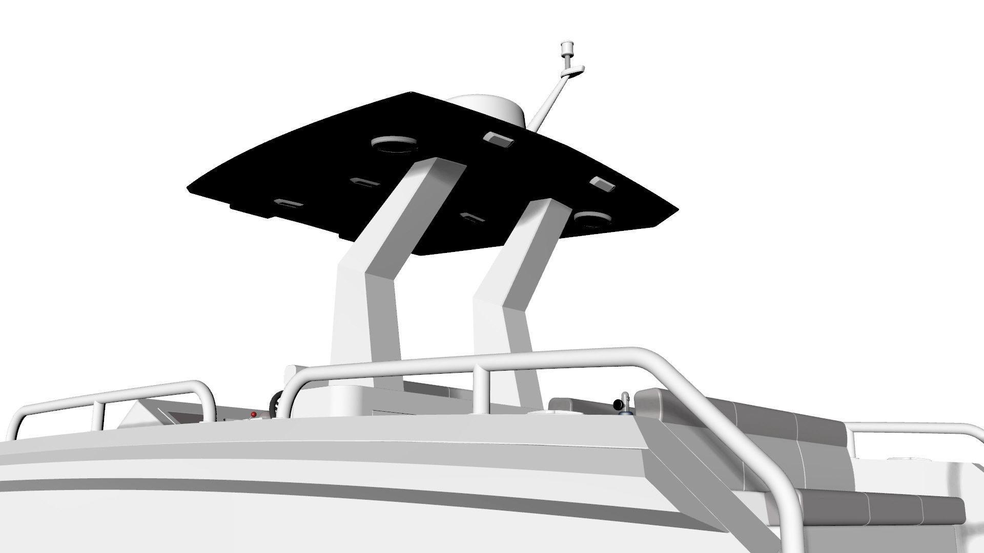 8 Meter Yacht Tender Runabout Diver 3D model_22