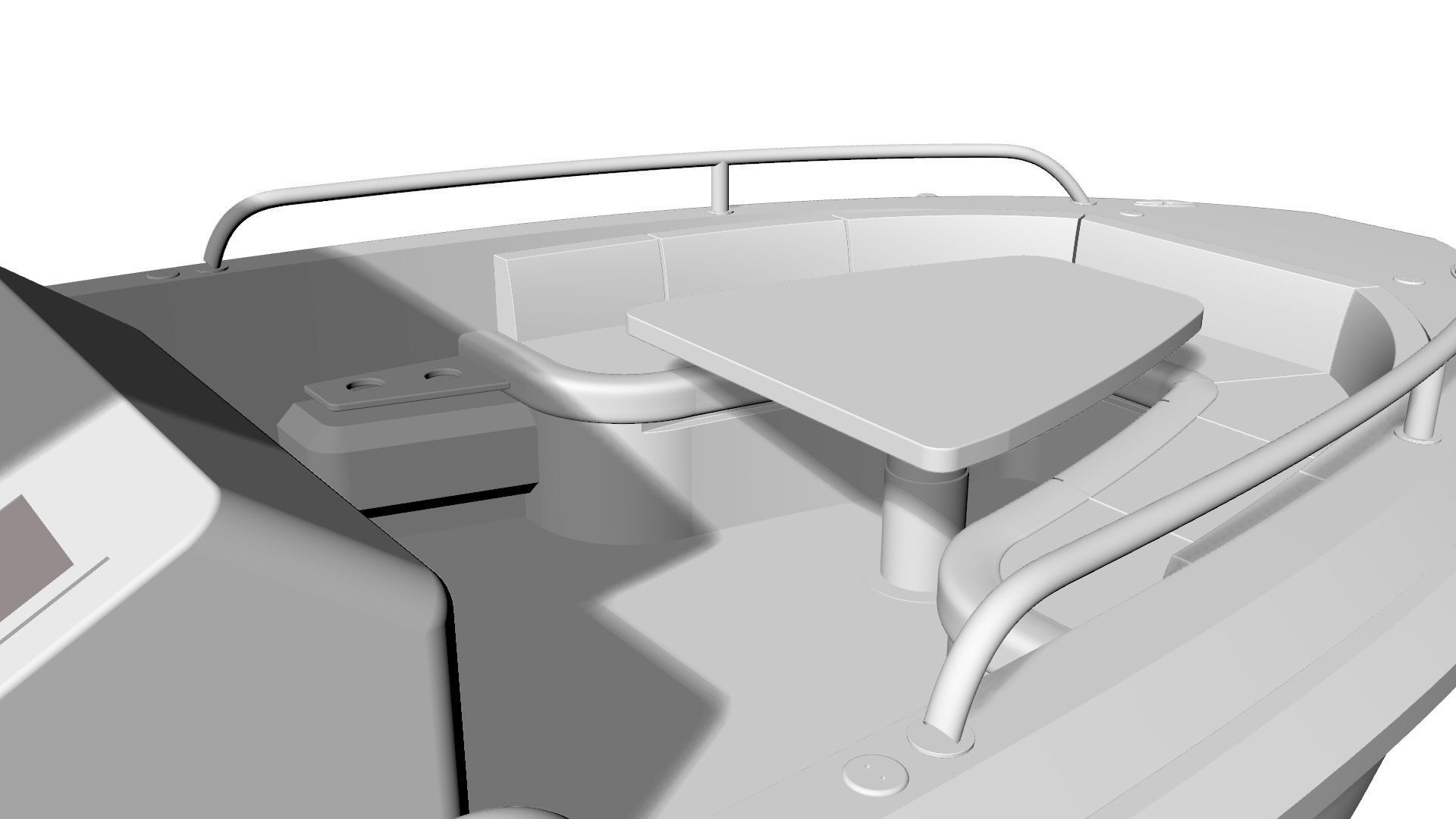 8 Meter Yacht Tender Runabout Diver 3D model_24