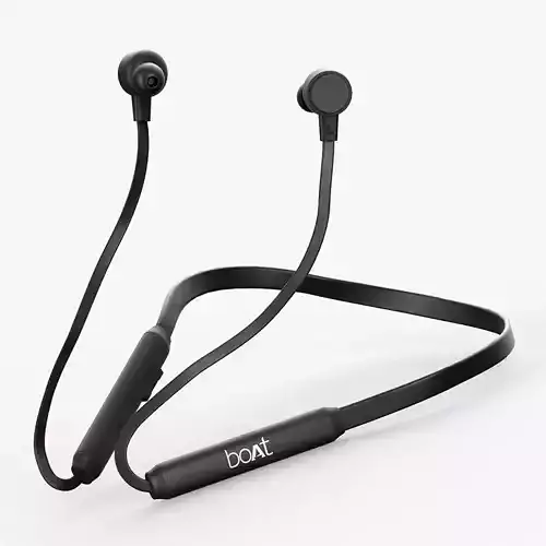 Boat103 bluetooth headphone in black Low-poly 3D model