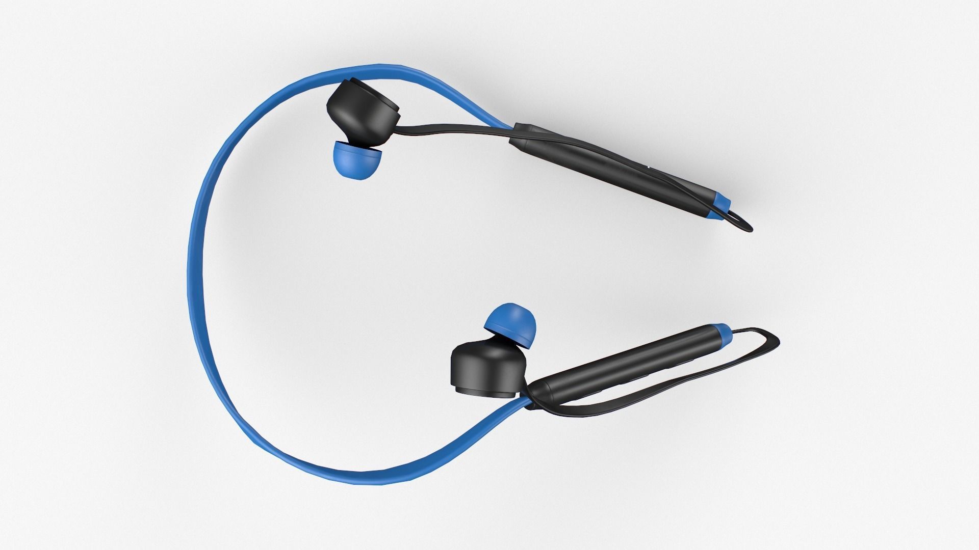 Boat103 bluetooth headphone in blue Low-poly 3D model_5