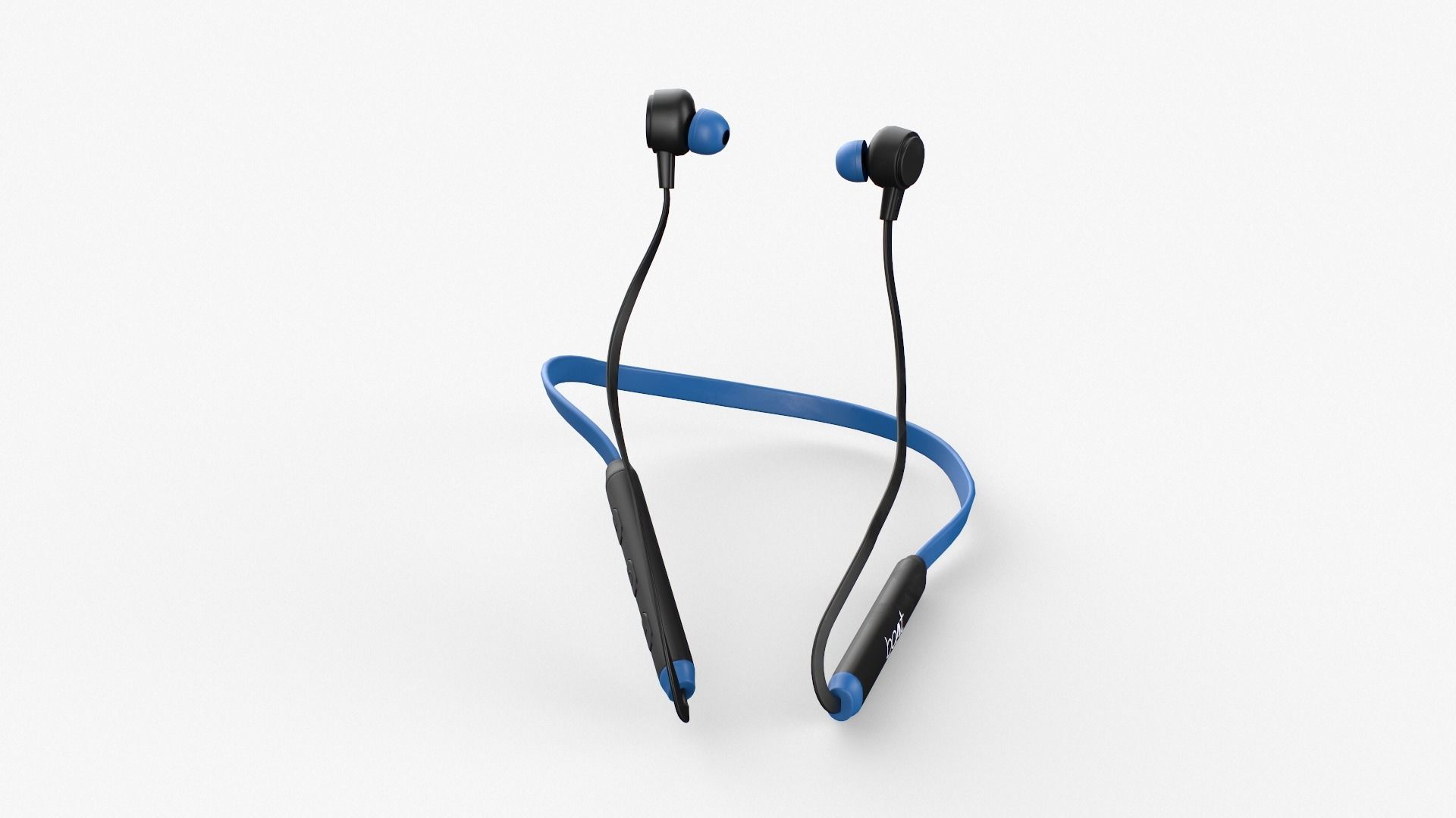 Boat103 bluetooth headphone in blue Low-poly 3D model_2