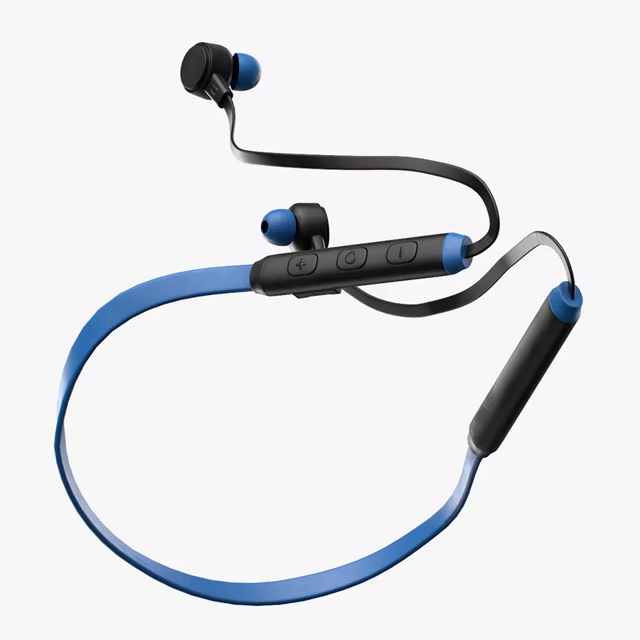 Boat103 bluetooth headphone in blue Low-poly 3D model_0