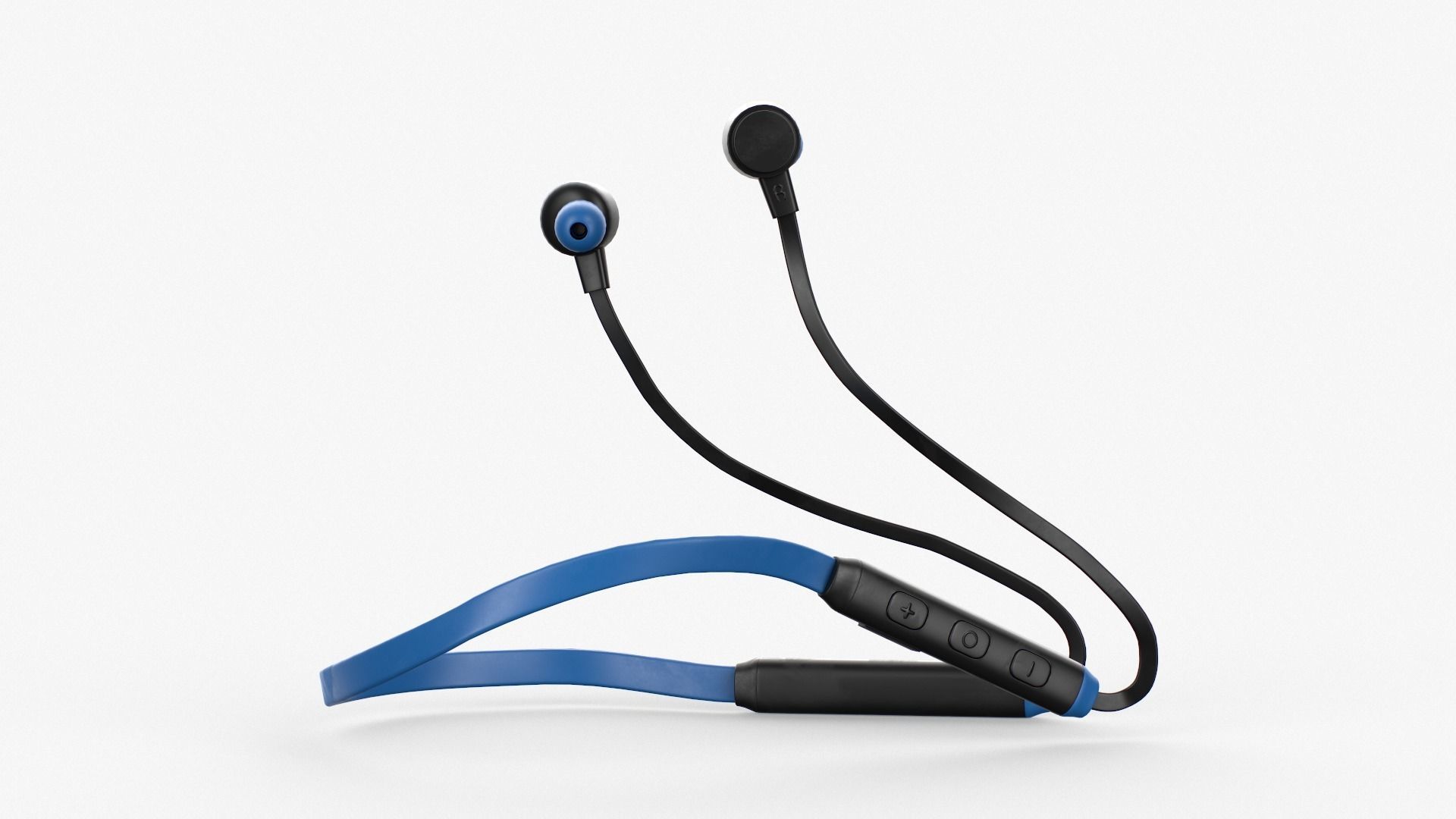 Boat103 bluetooth headphone in blue Low-poly 3D model_6