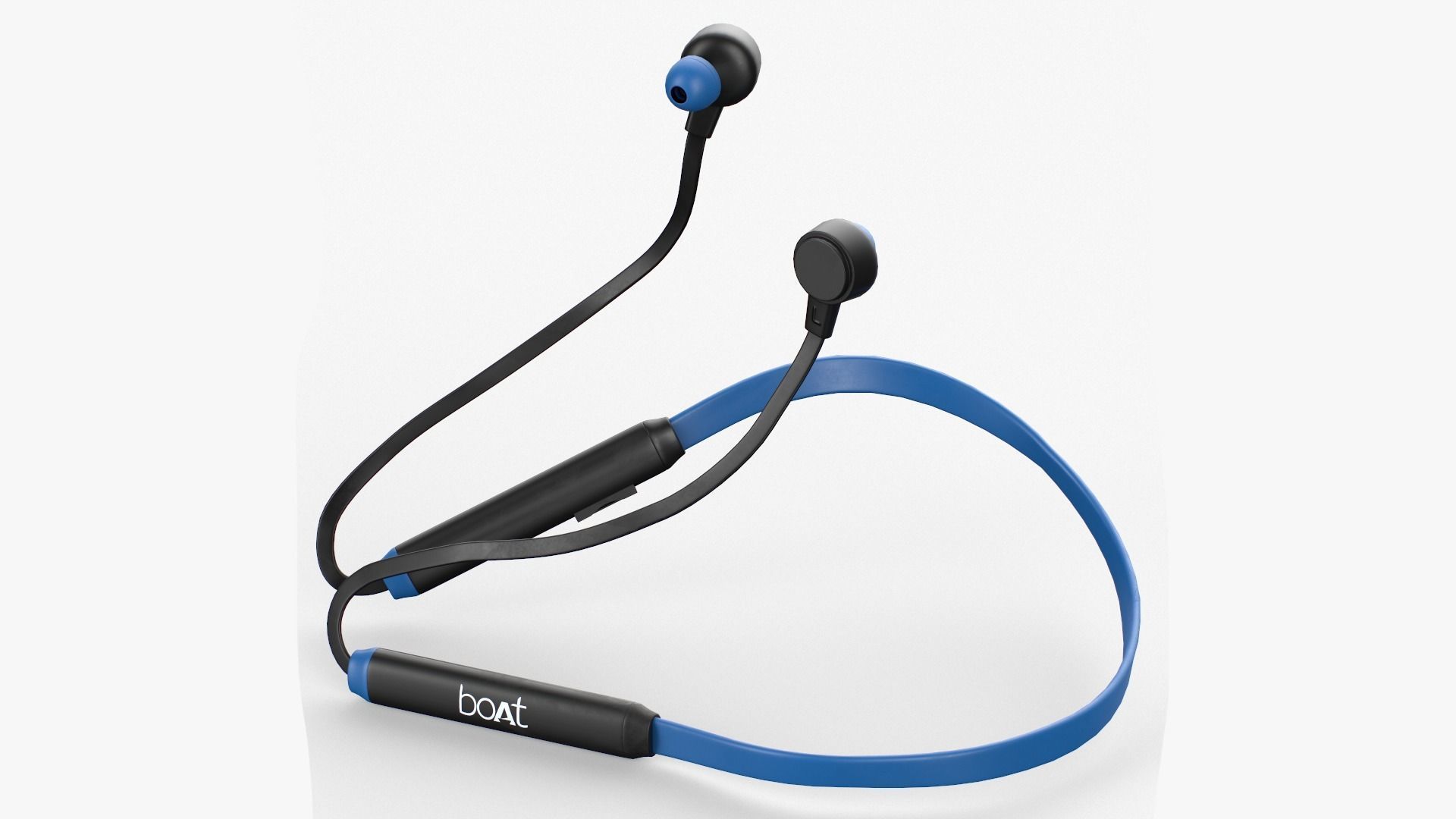 Boat103 bluetooth headphone in blue Low-poly 3D model_8